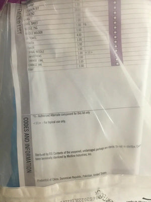 
                  
                    Medline Epidural Packs, Lot of 25 (293KMD)
                  
                