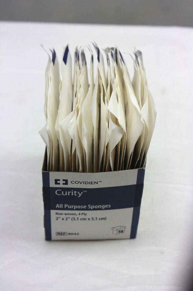 
                  
                    Covidien Curity All Purpose Sponges 2" X 2", Exp. 10/2021 (599KMD)
                  
                
