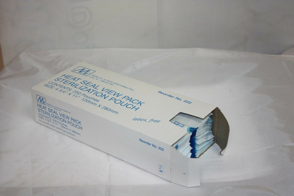 
                  
                    Heat Seal View Sterilization Pouch (4 3/4" x 11") Partial Box (144GS)
                  
                