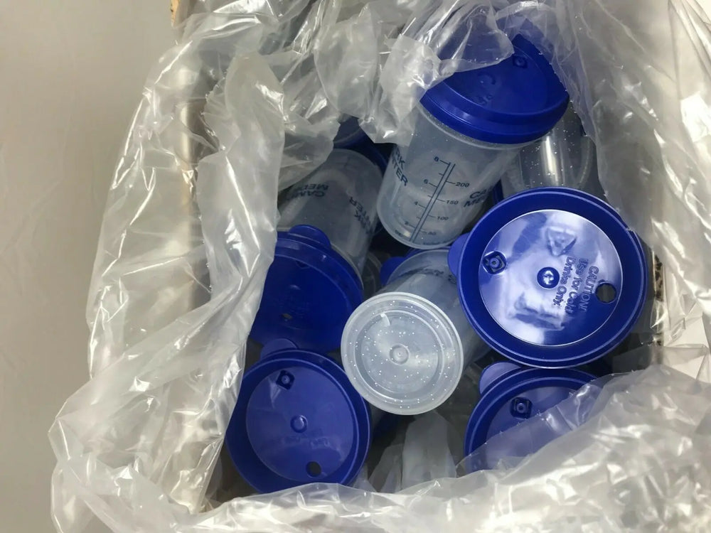 
                  
                    Whirley Industries Plastic Mug 8 oz. Clear, Blue, Case of 20 (362KMD)
                  
                