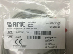 
                  
                    AMC 3 Lead Philips & Patient Cable (266DM)
                  
                