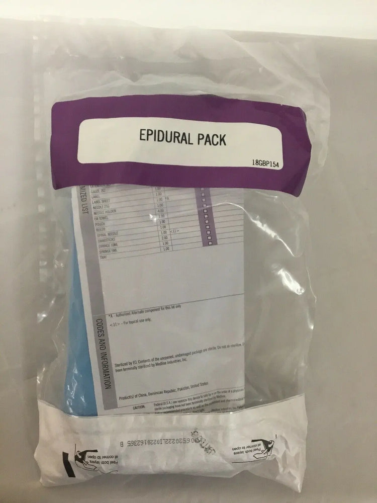 Medline Epidural Packs, Lot of 25 (293KMD)