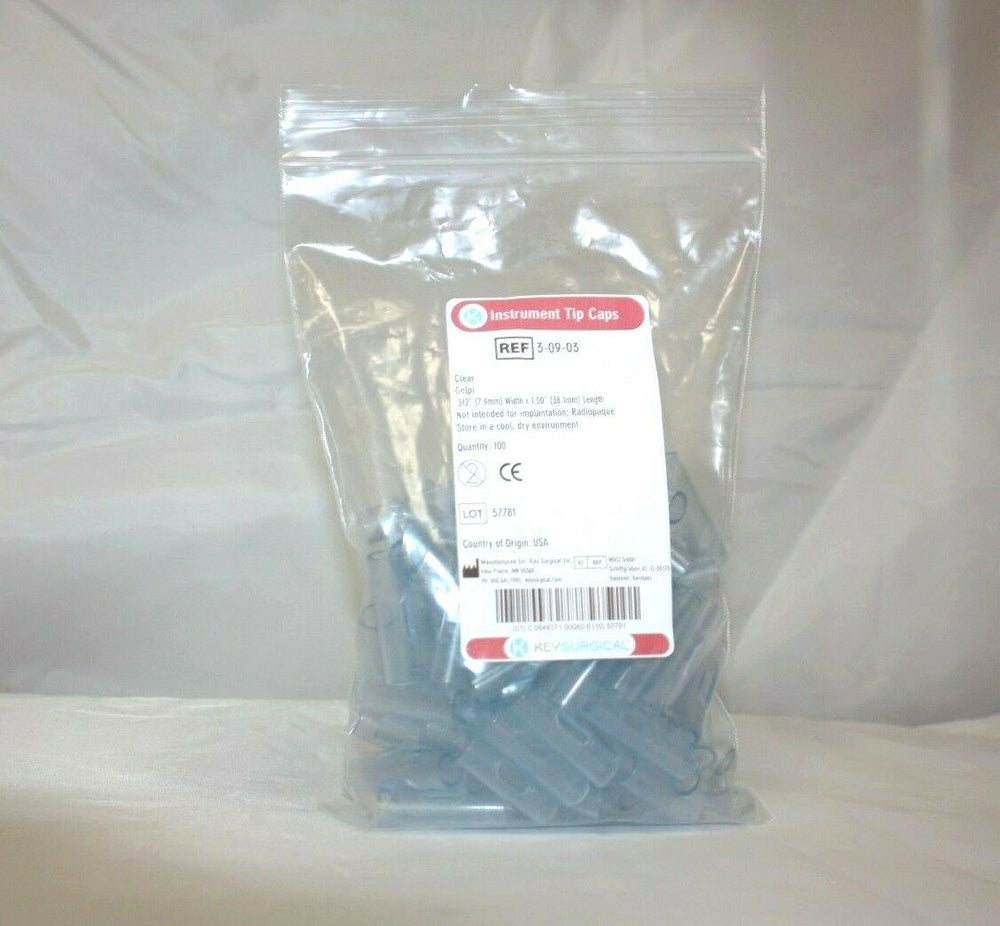 Instrument Tip Caps, Clear gelpi Qty 100 .312