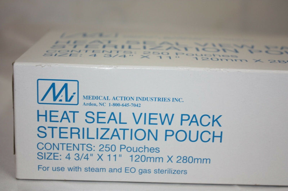 
                  
                    Heat Seal View Sterilization Pouch (4 3/4" x 11") Partial Box (144GS)
                  
                