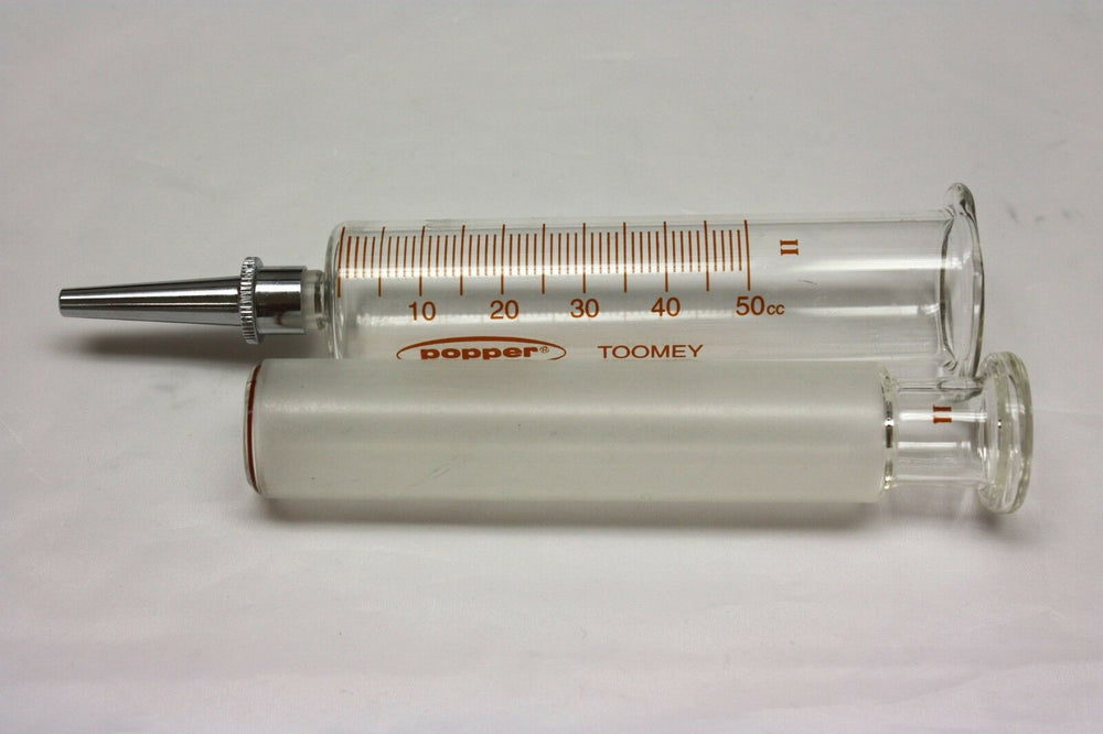 
                  
                    Popper 50cc Toomey Evacuating Glass Syringe with Catheter Tip | KeeboMed
                  
                