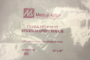 
                  
                    Tyvek  #663 Self Seal Sterilization Pouch,12" X 18", Latex Free (413GS)
                  
                