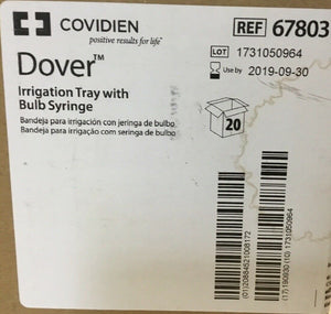
                  
                    Covidien 67803 Dover Irrigation Tray with Bulb Syringe (183KMD)
                  
                