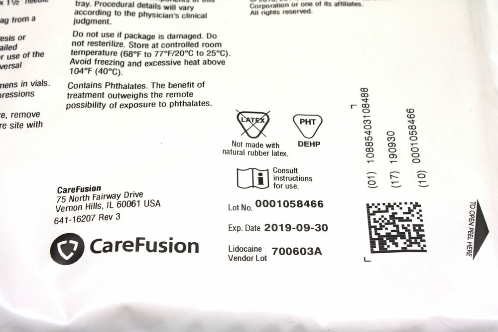 
                  
                    CareFusion Thora-Para 8 Fr Catheter Drainage Tray
                  
                