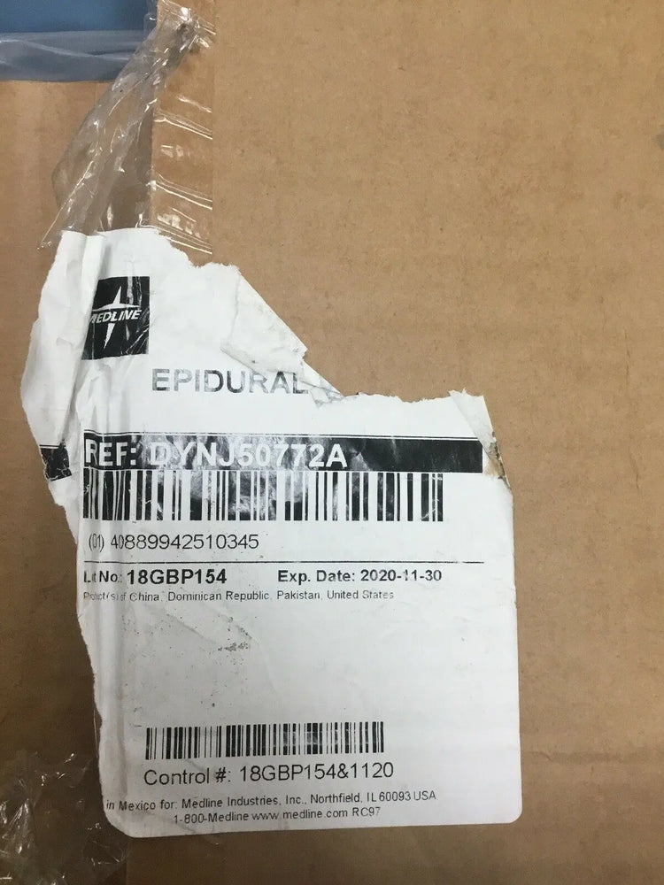
                  
                    Medline Epidural Packs, Lot of 25 (293KMD)
                  
                