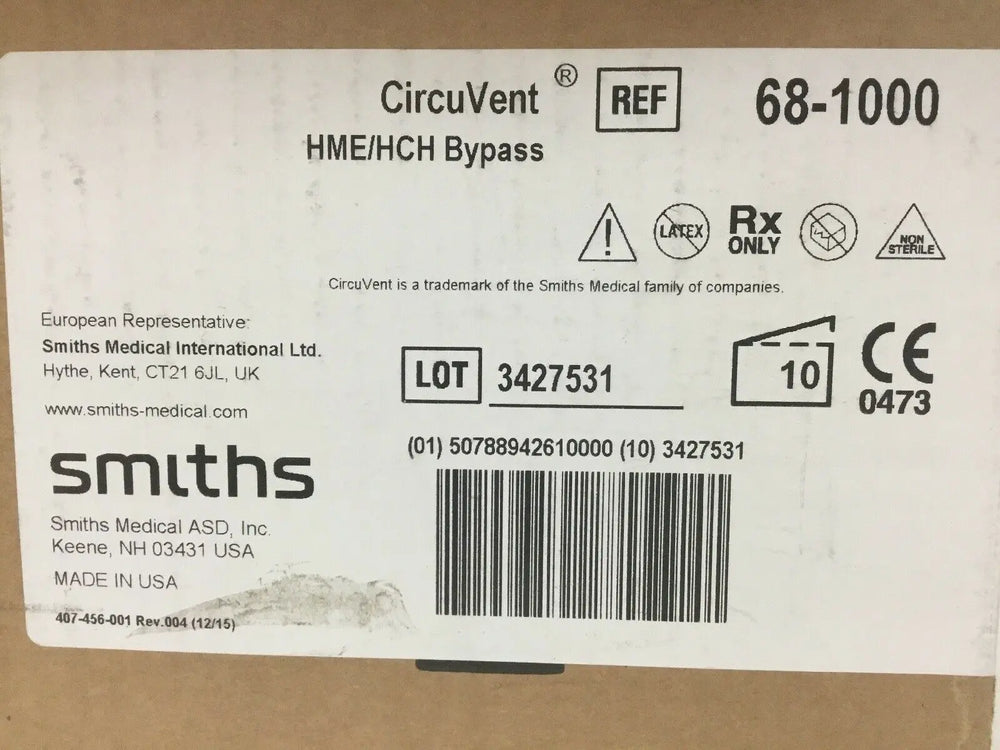 
                  
                    Smiths CircuVent HME/HCH Bypass (288KMD)
                  
                