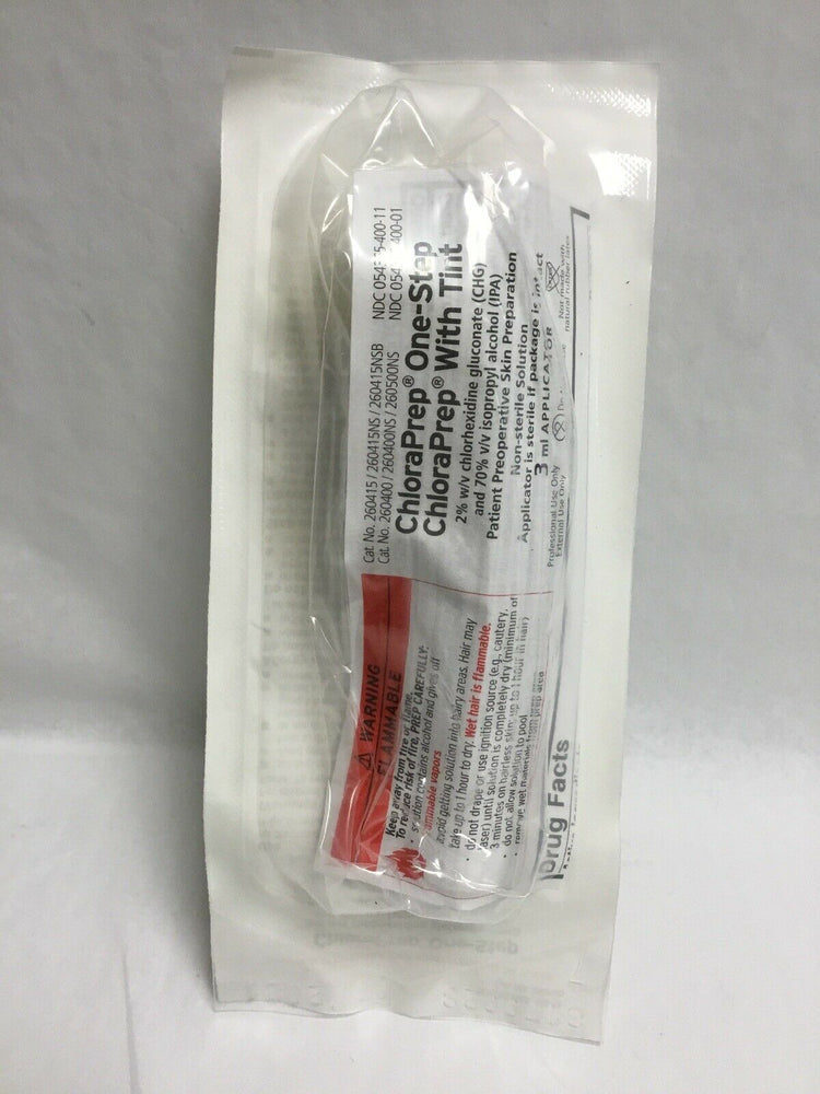 
                  
                    Chloraprep One-Step 3ml Applicator #260400--Box of 25 (125KMD)
                  
                