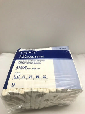 
                  
                    Covidien Simplicity Extra Quilted Adult Briefs (385KMD)
                  
                