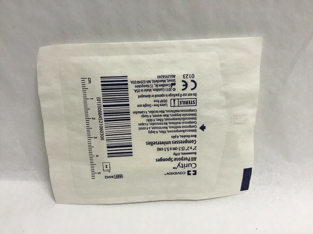 
                  
                    Covidien 8042 Curity Non-Woven All-Purpose Sponge--Lot of 100(194KMD)
                  
                