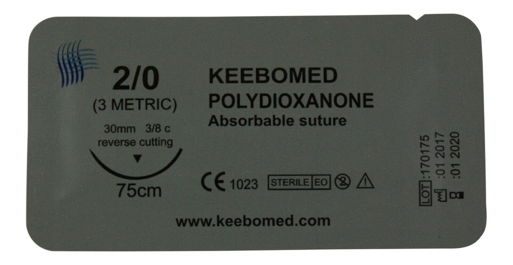 
                  
                    Veterinary PDS, PDO Polydioxanone Sutures 2/0mm
                  
                