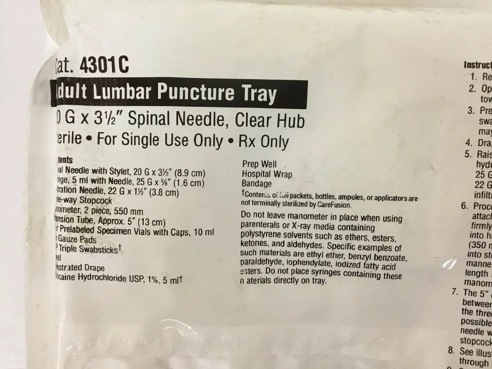 
                  
                    Adult Lumbar Puncture Tray (81KMD)
                  
                