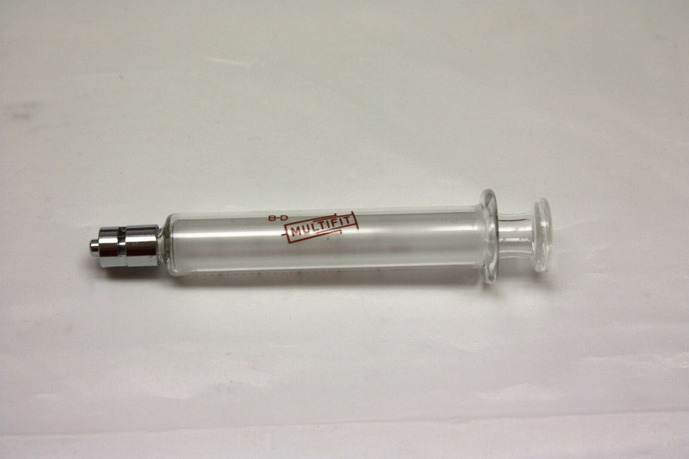 BD Multifit 5CC Glass Syringe with Luer Lock Tip (40GS)