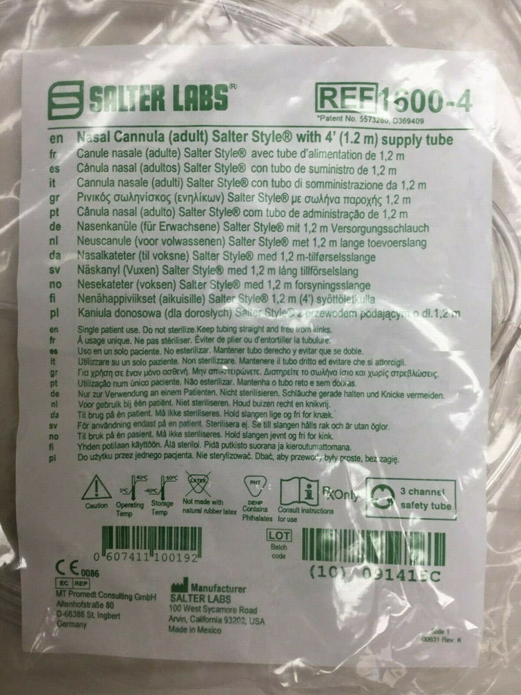 
                  
                    Salter Labs Nasal Cannula (637KMD)
                  
                