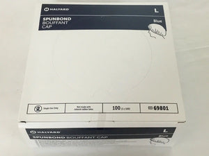 
                  
                    Halyard Spunbond Blue Large Bouffant Cap # 69801 (189KMD)
                  
                