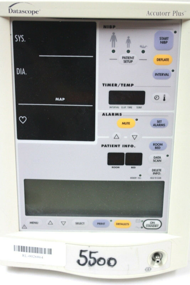 
                  
                    Datascope Accutorr Plus Patient Monitor (61RL)
                  
                