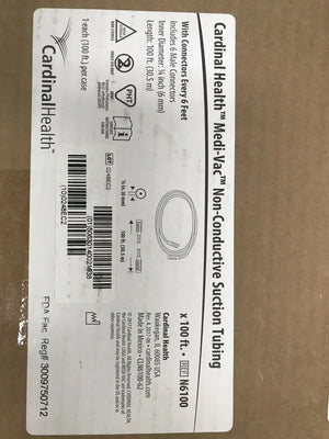 
                  
                    Medi-Vac Non-Conductive Suction Tubing w/ Connectors every 1/4"--100ft (324KMD)
                  
                