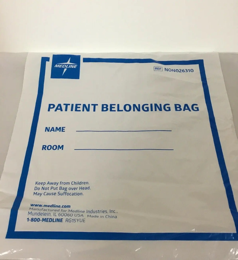 Medline Patient Belonging Bags Lot of 74 (269KMD)
