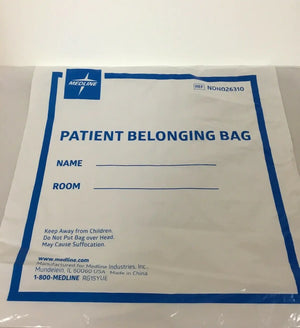 
                  
                    Medline Patient Belonging Bags Lot of 74 (269KMD)
                  
                
