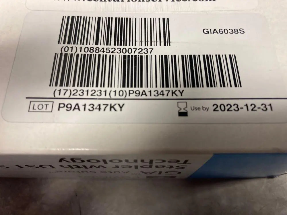 
                  
                    COVIDIEN GIA STAPLER WITH DST SERIES TECHNOLOGY GIA6038S | DESCE-12
                  
                
