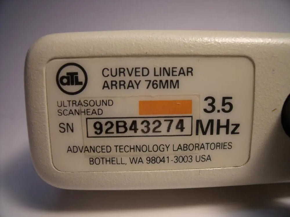 
                  
                    ATL CLA76 Ultrasound 3.5MHZ Curved Linear Array 76MM ProbeTransducer CLA76
                  
                