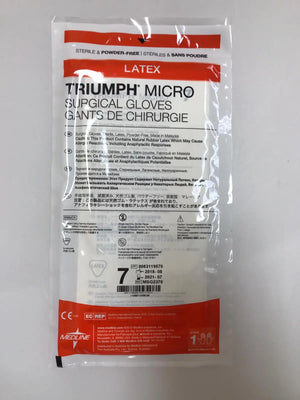 
                  
                    Medline MSG2370 Triumph Micro Surgical Gloves Size 7 | KeeboMed
                  
                