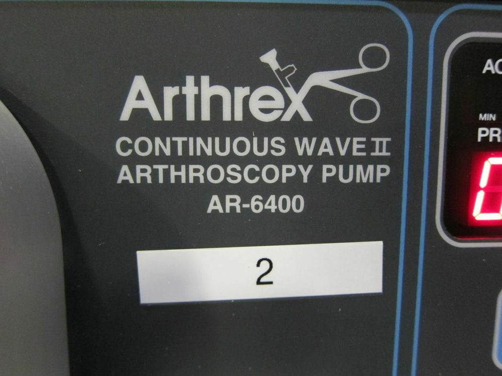 
                  
                    Arthrex AR-6400 Arthroscopy Continuous Wave II Pump
                  
                