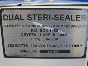 
                  
                    Gama Electronics Dual Steri-Sealer Tube Sealer (NY141U)
                  
                