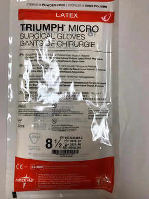 
                  
                    Medline MSG2385 Triumph Micro Surgical Gloves Size 8-1/2 | KeeboMed
                  
                