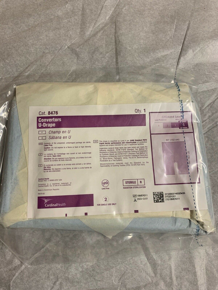 Cardinal Health 8476 Sterile Convertors U-Drape AAMI Level 4 60