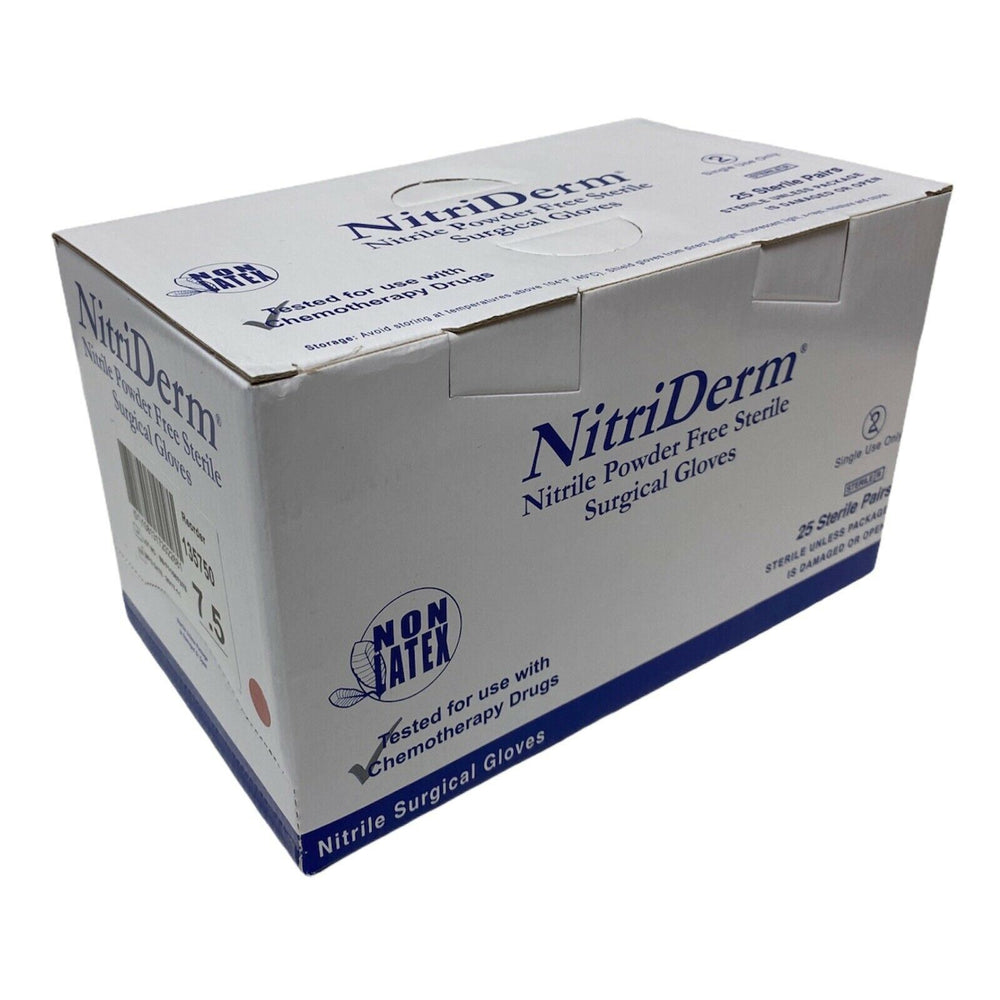 
                  
                    Innovative Healthcare NitriDerm 135750 Gloves Size 7.5 (25 Pairs/Box) | CEA-12
                  
                