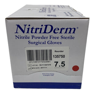 
                  
                    Innovative Healthcare NitriDerm 135750 Gloves Size 7.5 (25 Pairs/Box) | CEA-12
                  
                