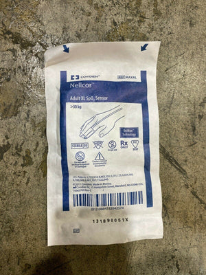 
                  
                    Covidien MAXAL-NS Nellcor Adult XL SpO2 Sensor 96 unit Per Case.
                  
                