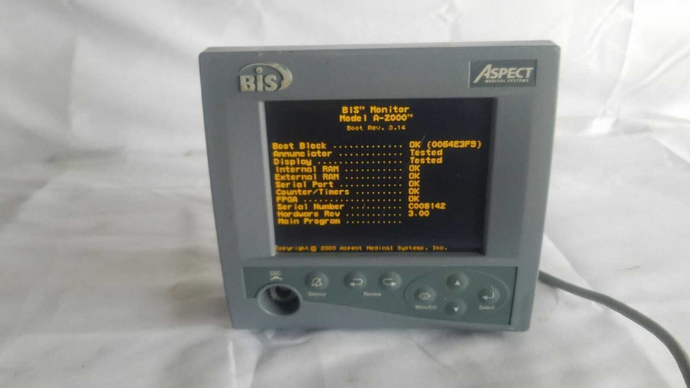 Aspect BIS Medical Systems Index Patient Monitor A-2000 (NY201U)