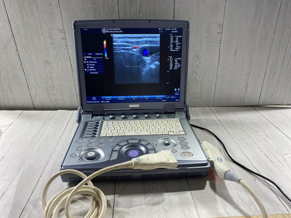 
                  
                    GE LogiQ E portable ultrasound
                  
                