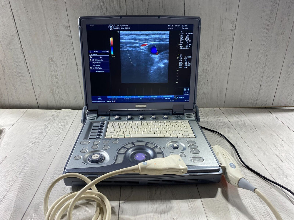 
                  
                    GE LogiQ E portable ultrasound
                  
                