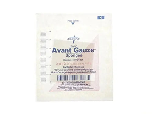 Medline NON21224 Avant Gauze Non-Woven Sterile Sponge | KeeboMed