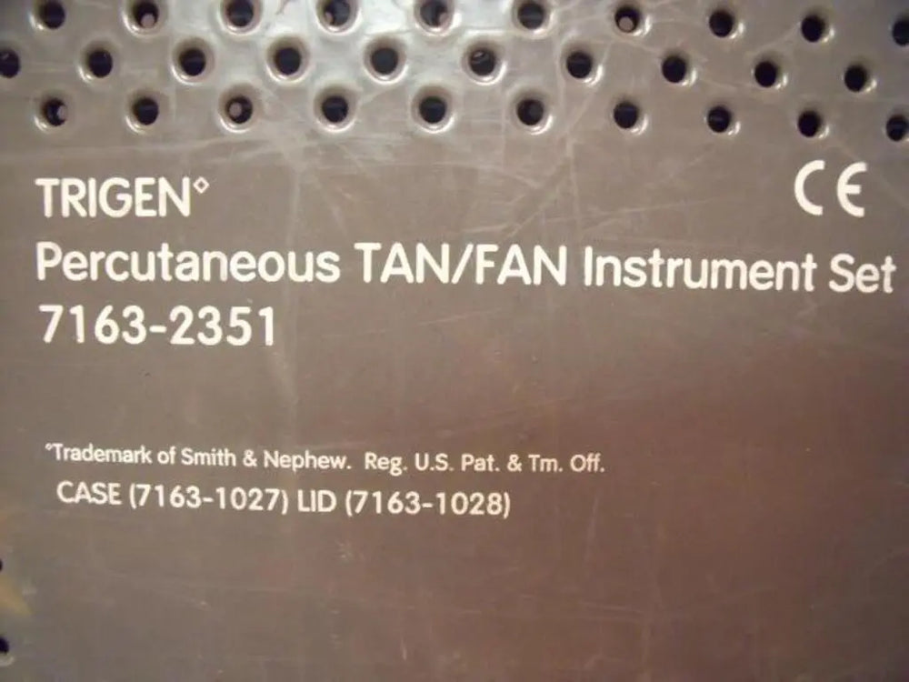 
                  
                    Trigen 7163-2351 Percutaneous TAN/FAN Instrument Set Case
                  
                