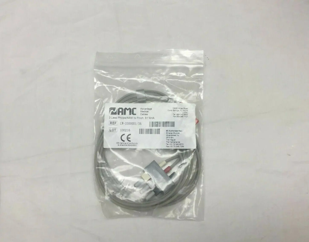 
                  
                    AMC 3 Lead Philips & Patient Cable (266DM)
                  
                