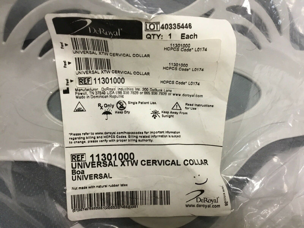 
                  
                    DeRoyal Universal XTW Cervical Collar (172KMD)
                  
                