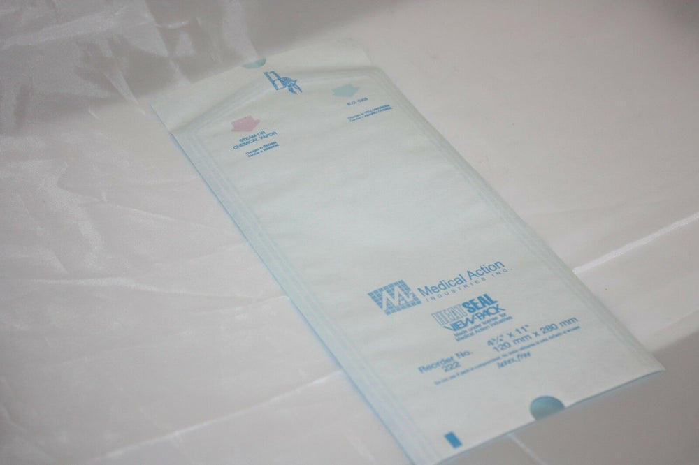 
                  
                    Heat Seal View Sterilization Pouch (4 3/4" x 11") Partial Box (144GS)
                  
                