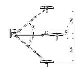 
                  
                    KM54 Wall Mounted Single Arm Operation Examination Light Veterinary Surgery
                  
                