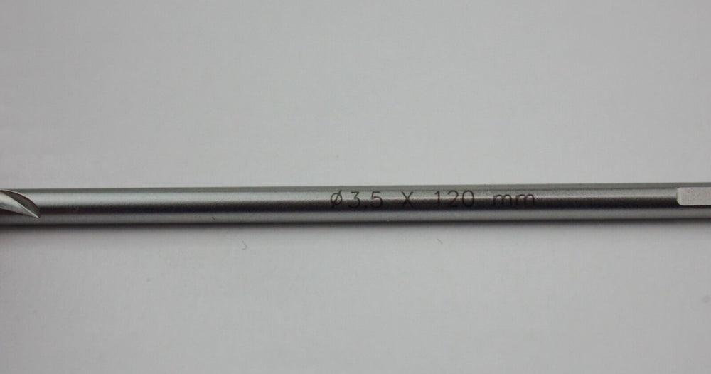 
                  
                    Stainless Steel Drill Bit 3.5mm - 120mm Length - Orthopedic Instrument
                  
                