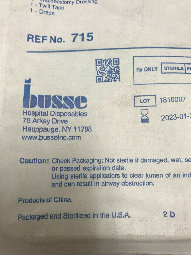 
                  
                    BUSSE 715 TRACHEOSTOMY CARE KIT (467KMD)
                  
                
