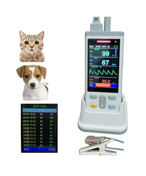 
                  
                    3.5" LCD Veterinary Handheld Pulse Oximeter with Temp Probe SPO2 Finger Probe
                  
                