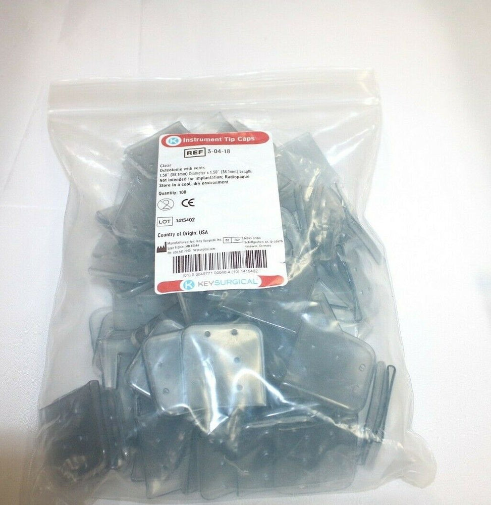 
                  
                    Instrument Tip Caps, Osteotome with vents, Clear,Qty 100, 1.5" x 1.5"(177GS)
                  
                