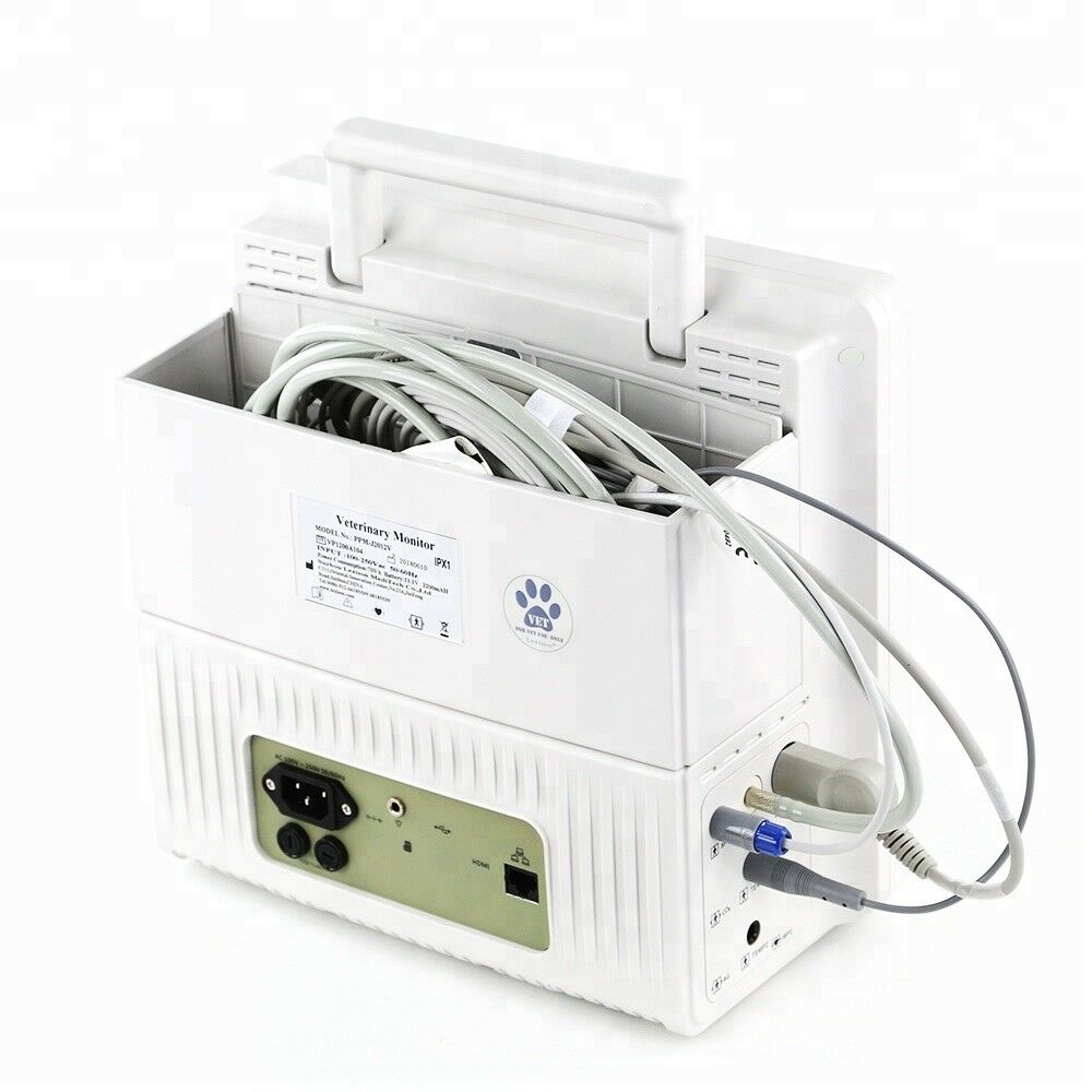 TFT LCD 12.1inch Veterinary Patient Monitor ECG, RESP, NIBP, SpO2, TEM ...